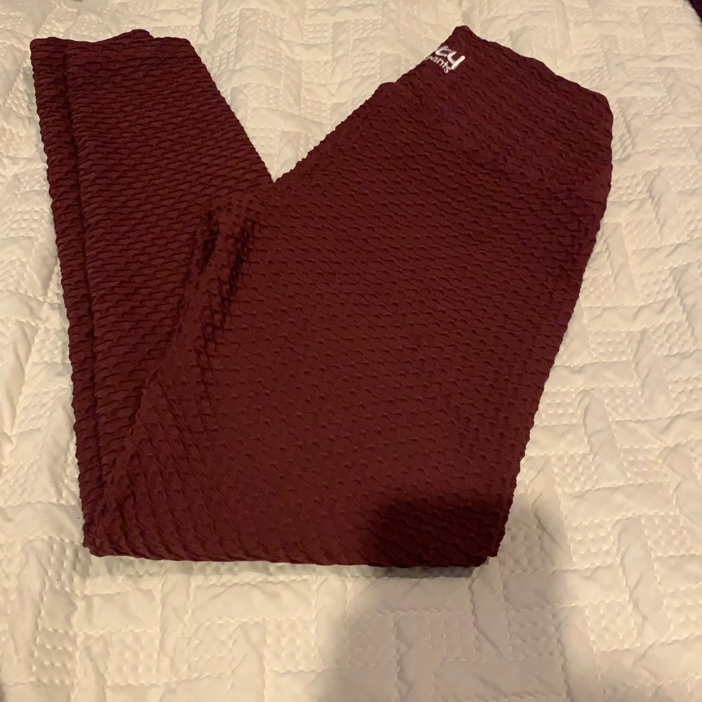 Booty by brabants Croco skin merlot full length leggings